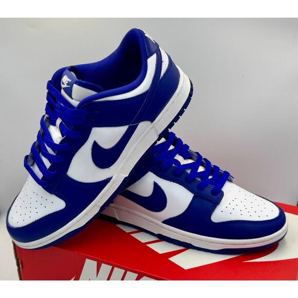 Nike Dunk Low Retro Shoes White Concord DV0833-103 Sz 10 # 431 - Picture 1 of 7